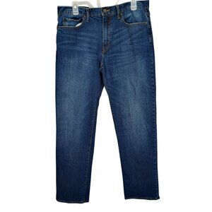 Gap Straight Stretch Denim Jeans 34x32 Blue Mens